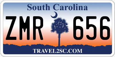 SC license plate ZMR656