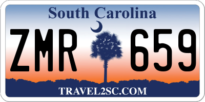 SC license plate ZMR659