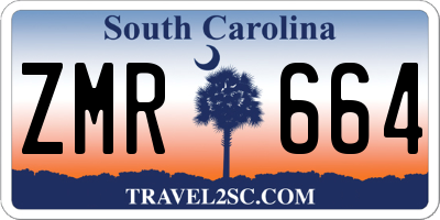 SC license plate ZMR664