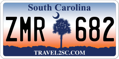 SC license plate ZMR682