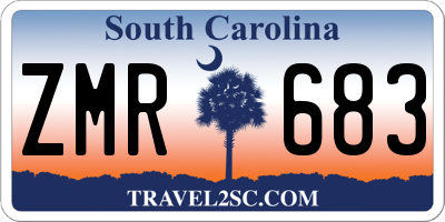 SC license plate ZMR683