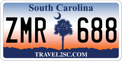 SC license plate ZMR688
