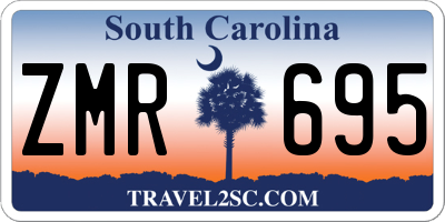 SC license plate ZMR695