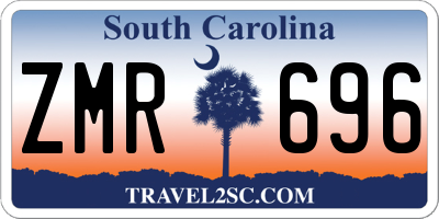 SC license plate ZMR696