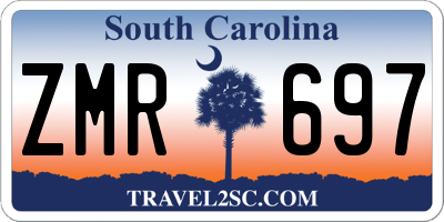 SC license plate ZMR697