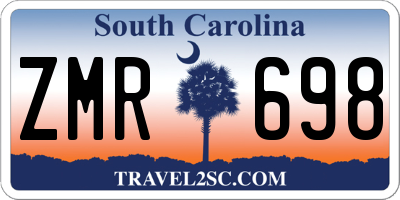 SC license plate ZMR698