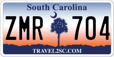 SC license plate ZMR704