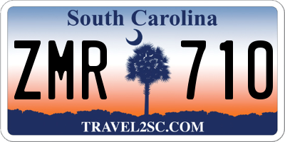 SC license plate ZMR710