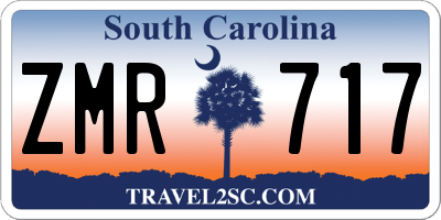 SC license plate ZMR717