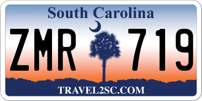 SC license plate ZMR719