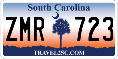 SC license plate ZMR723