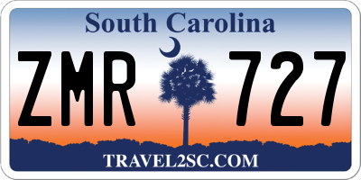 SC license plate ZMR727