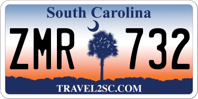 SC license plate ZMR732
