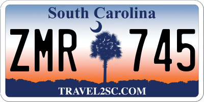 SC license plate ZMR745