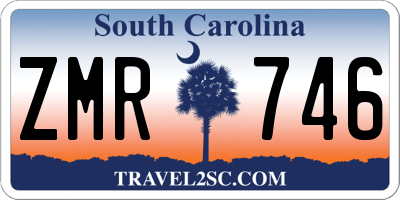 SC license plate ZMR746