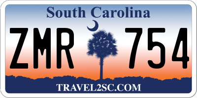 SC license plate ZMR754