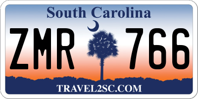 SC license plate ZMR766