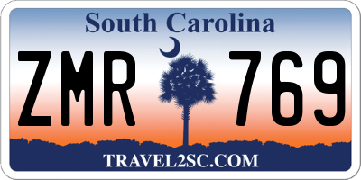 SC license plate ZMR769