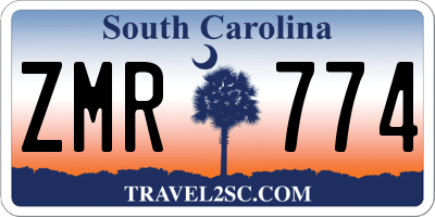 SC license plate ZMR774