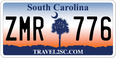 SC license plate ZMR776