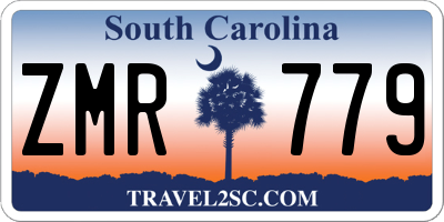 SC license plate ZMR779