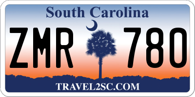 SC license plate ZMR780