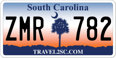 SC license plate ZMR782