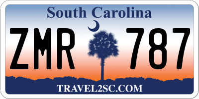 SC license plate ZMR787