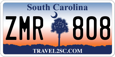 SC license plate ZMR808