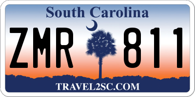 SC license plate ZMR811