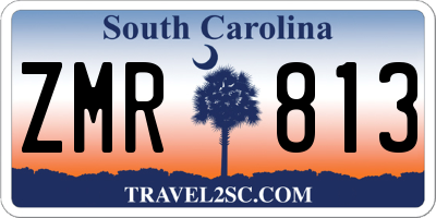 SC license plate ZMR813