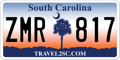 SC license plate ZMR817