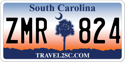 SC license plate ZMR824