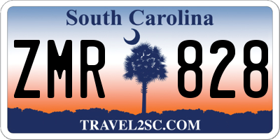 SC license plate ZMR828