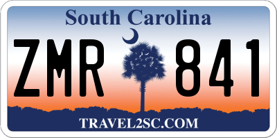 SC license plate ZMR841