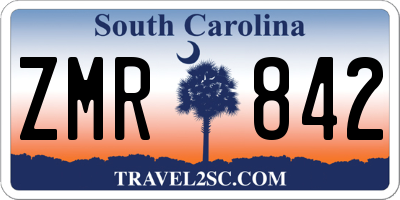 SC license plate ZMR842