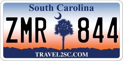 SC license plate ZMR844