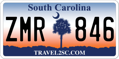 SC license plate ZMR846