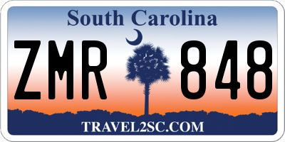 SC license plate ZMR848