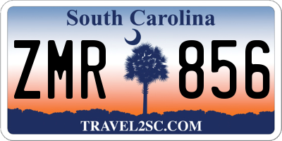 SC license plate ZMR856