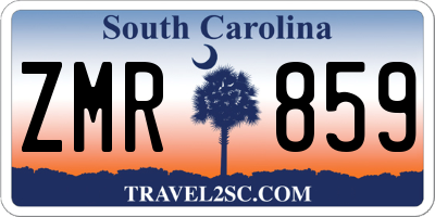 SC license plate ZMR859
