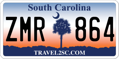 SC license plate ZMR864