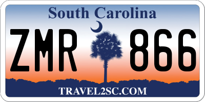 SC license plate ZMR866