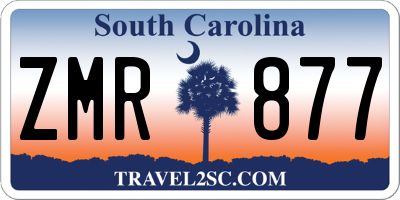 SC license plate ZMR877