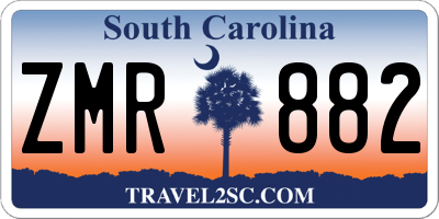 SC license plate ZMR882