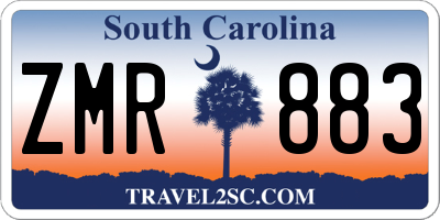 SC license plate ZMR883