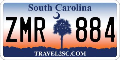 SC license plate ZMR884