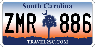 SC license plate ZMR886