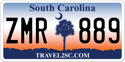 SC license plate ZMR889