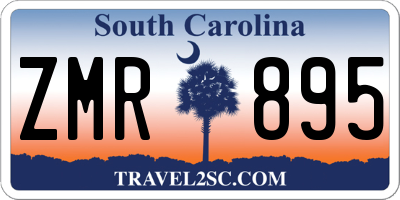 SC license plate ZMR895